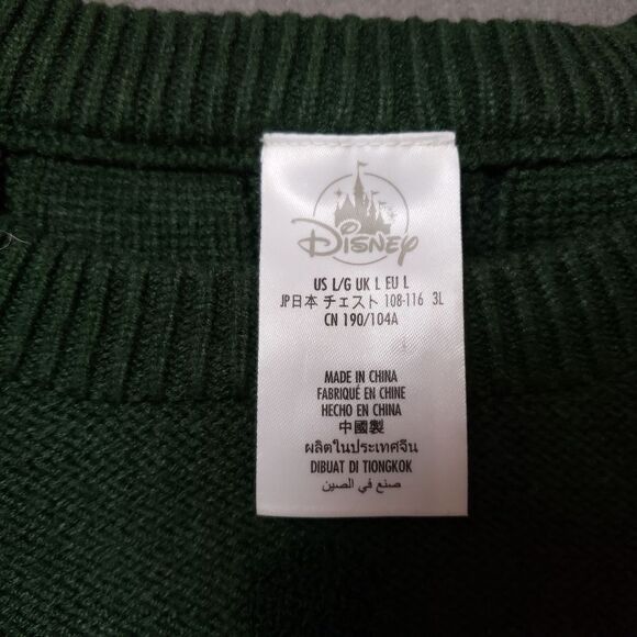 Toy Story Alien Sweater 👽 Disney Sweater Women's Size L Green Pixar cable knit - Picture 4 of 9